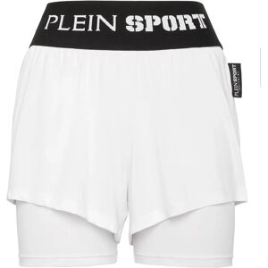 Plein Sport Shorts - Katoenmix Fleece - Hoge Taille - Shorts Plein Sport Shorts - Katoenmix Fleece - Hoge Taille - Shorts
