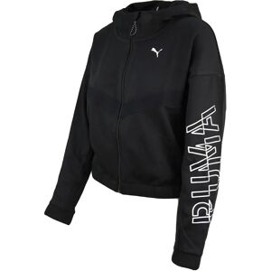 Puma Dames Zwarte Ritshoodie - Sweatshirt voor Training & Casual Puma Dames Zwarte Ritshoodie - Sweatshirt voor Training & Casual