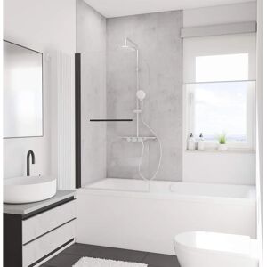 Schulte Noir 80x140cm Paroi de Douche Pliable - Douche ou Bain - Publicité Schulte Noir 80x140cm Paroi de Douche Pliable - Douche ou Bain - Publicité