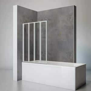 Schulte Paroi de Douche Pliable - 93 x 120 cm, 4 Volets, Sans Perçage, Verre Transparent - Publicité Schulte Paroi de Douche Pliable - 93 x 120 cm, 4 Volets, Sans Perçage, Verre Transparent - Publicité