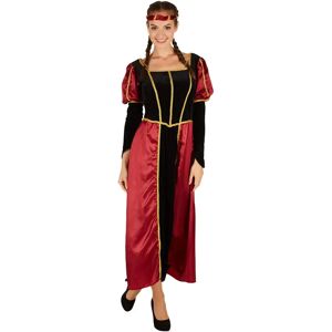 TecTake GmbH Women’s Medieval Princess Costume - Black/Red TecTake GmbH Women’s Medieval Princess Costume - Black/Red