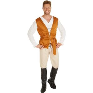 Tectake Medieval Costume - Brown/White - Authentic Look Tectake Medieval Costume - Brown/White - Authentic Look