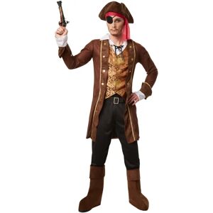 TecTake Pirate King Costume - Pirate, Gold Details, Classic TecTake Pirate King Costume - Pirate, Gold Details, Classic