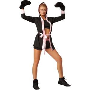 TecTake GmbH Women Boxer Costume - Black/Pink - M TecTake GmbH Women Boxer Costume - Black/Pink - M