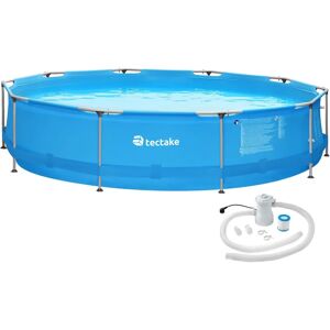 Tectake Basen stalowy Ø 360 x 76 cm - Niebieski - Basen Tectake Basen stalowy Ø 360 x 76 cm - Niebieski - Basen