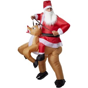 TecTake GmbH Santa Claus Riding Costume - Red TecTake GmbH Santa Claus Riding Costume - Red