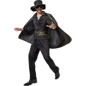 TecTake Zorro Costume - Men's Black Fancy Dress TecTake Zorro Costume - Men's Black Fancy Dress