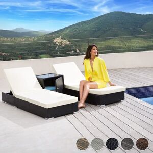 Tectake Gray Sun Lounger - Garden & Outdoor Furniture Tectake Gray Sun Lounger - Garden & Outdoor Furniture