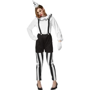 Tectake Black-White Clown Costume - M Tectake Black-White Clown Costume - M