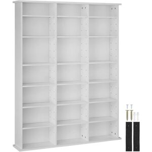 Estantería Stevie de tectake - Estantes ajustables en MDF - Blanco mate - Estantería Estantería Stevie de tectake - Estantes ajustables en MDF - Blanco mate - Estantería