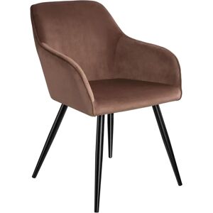 Tectake Marilyn Velvet Armchair - Brown/Black - Living & Dining Tectake Marilyn Velvet Armchair - Brown/Black - Living & Dining