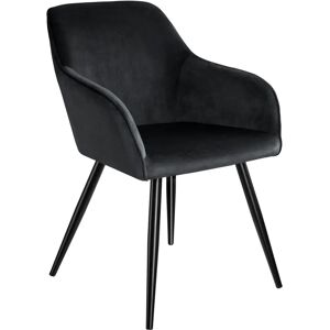 Brand Marilyn Velvet Armchair - Black - Living & Dining Brand Marilyn Velvet Armchair - Black - Living & Dining