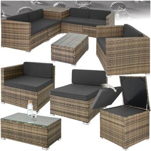 tectake Rattan garden furniture lounge Pisa - natural (TT403725) tectake Rattan garden furniture lounge Pisa - natural (TT403725)