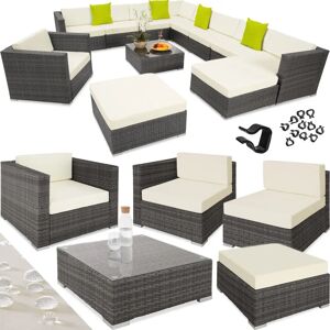 Tectake Las Vegas Lounge Set - Gray, Art Rattan, Aluminum Tectake Las Vegas Lounge Set - Gray, Art Rattan, Aluminum