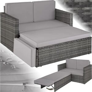 Tectake Garden Lounge Set - Grey, Compact, Weather-Resistant Tectake Garden Lounge Set - Grey, Compact, Weather-Resistant