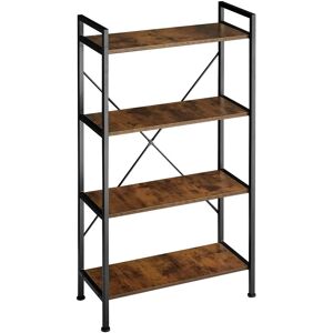Bibliothèque Leeds de Tectake - 4 Étagères - Industriel Foncé - Publicité Bibliothèque Leeds de Tectake - 4 Étagères - Industriel Foncé - Publicité