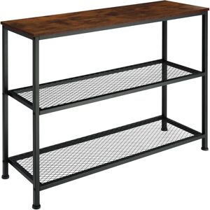 Tectake Bristol Dark Wood Industrial Side Table - Shelf, Console, Storage Tectake Bristol Dark Wood Industrial Side Table - Shelf, Console, Storage