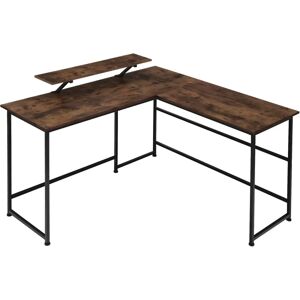 Tectake Melrose Corner Desk - Industrial Dark - 140x130x76.5cm Tectake Melrose Corner Desk - Industrial Dark - 140x130x76.5cm
