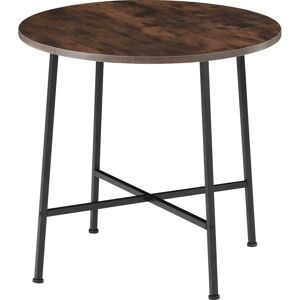 Tectake Ennis Industrial Dark Round Dining Table - Kitchen & Dining Tectake Ennis Industrial Dark Round Dining Table - Kitchen & Dining