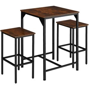 Tectake Inverness Industrial Bar Set - Wooden, Modern, Compact Tectake Inverness Industrial Bar Set - Wooden, Modern, Compact