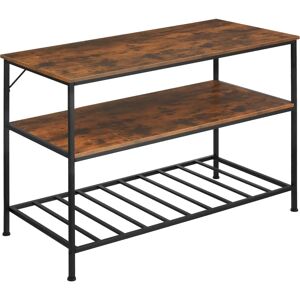 Étagère de cuisine tectake Akeley - Bois industriel foncé - Publicité Étagère de cuisine tectake Akeley - Bois industriel foncé - Publicité