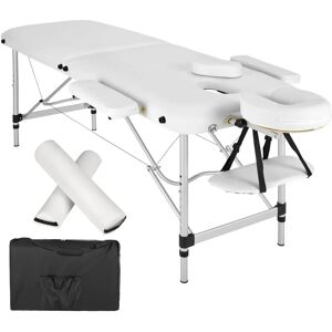 Tectake White Portable Massage Table with 2 Zones - Includes Bolster, Carrying Case and Removable Head and Arm Cushions Tectake White Portable Massage Table with 2 Zones - Includes Bolster, Carrying Case and Removable Head and Arm Cushions