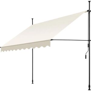 Tectake Beige Manual Retractable Awning - Awnings Tectake Beige Manual Retractable Awning - Awnings