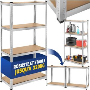 Estantería metálica pesada Tectake - 160x80x40cm - 320kg Estantería metálica pesada Tectake - 160x80x40cm - 320kg