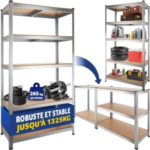Tectake Étagère robuste pour charges lourdes - 180x90x40cm - 1325kg - Publicité Tectake Étagère robuste pour charges lourdes - 180x90x40cm - 1325kg - Publicité