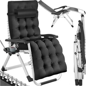 Tectake - Foldable Cloud Sun Lounger with Adjustable Backrest - Relaxing Garden Chair Tectake - Foldable Cloud Sun Lounger with Adjustable Backrest - Relaxing Garden Chair