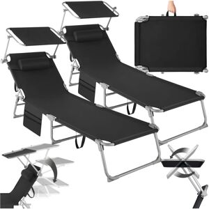 tectake Set of 2 Sun Loungers Chloé - TT405128 tectake Set of 2 Sun Loungers Chloé - TT405128