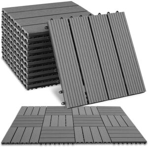 Tectake Baldosas de terraza WPC 11 piezas - Aspecto madera, clic fácil Tectake Baldosas de terraza WPC 11 piezas - Aspecto madera, clic fácil
