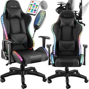 Tectake Gamingstuhl Tartaros, LED, Massagefunktion Tectake Gamingstuhl Tartaros, LED, Massagefunktion