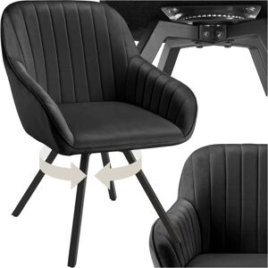 Tectake Office Chair - Velvety Swivel with Armrests Tectake Office Chair - Velvety Swivel with Armrests