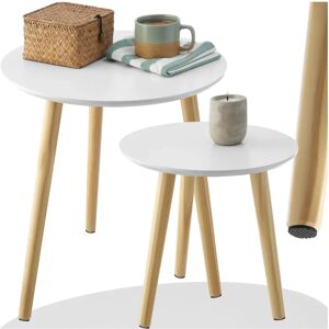 Tectake Skaland Scandinavian Side Tables - Set of 2 Tectake Skaland Scandinavian Side Tables - Set of 2