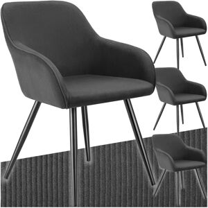 Tectake Marilyn Dining Chair - Velvet-Corduroy - Ergonomic Large Seat Tectake Marilyn Dining Chair - Velvet-Corduroy - Ergonomic Large Seat