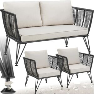 Conjunto de jardín Sundo de tectake - Muebles de exterior modernos Conjunto de jardín Sundo de tectake - Muebles de exterior modernos