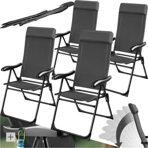 Silla de camping plegable de aluminio Tectake - Respaldo ajustable - Ligera Silla de camping plegable de aluminio Tectake - Respaldo ajustable - Ligera