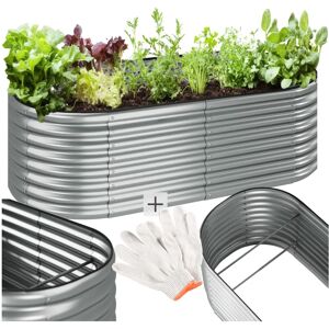 Tectake - Huerto elevado 942L Galvanizado - 200x100x60cm Tectake - Huerto elevado 942L Galvanizado - 200x100x60cm