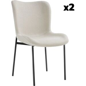 TECTAKE Tessa Upholstered Armchair - Set of 2 TECTAKE Tessa Upholstered Armchair - Set of 2