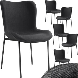 Tectake Tessa Chair Set - Upholstered, Dining, Fabric - 6 pcs Tectake Tessa Chair Set - Upholstered, Dining, Fabric - 6 pcs