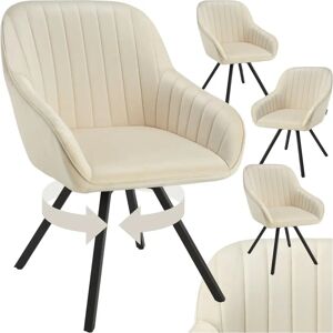 Tectake Office Chair - Velvet, Swivel, 4 pcs Tectake Office Chair - Velvet, Swivel, 4 pcs