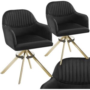 Tectake Office Chair - Velvet, Thick Padding, 360° Swivel Tectake Office Chair - Velvet, Thick Padding, 360° Swivel