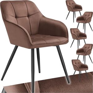 Tectake Marilyn Velvet Chair - Modern, Comfortable Set of 6 Tectake Marilyn Velvet Chair - Modern, Comfortable Set of 6