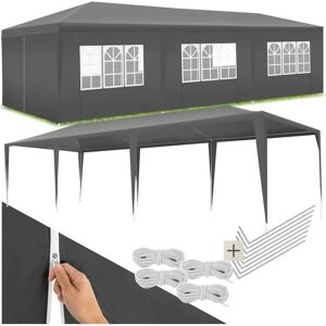 Pabellón de jardín Tectake Miramas 9x3 m con 8 paneles laterales - Grís Pabellón de jardín Tectake Miramas 9x3 m con 8 paneles laterales - Grís