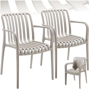 Tectake Taugarden Alcudia - Weatherproof, Stackable Garden Chairs - 2 pcs Tectake Taugarden Alcudia - Weatherproof, Stackable Garden Chairs - 2 pcs