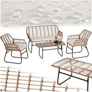 Tectake Molfetta XL Outdoor Furniture Set - Weather-resistant, Stylish, 4-Person Tectake Molfetta XL Outdoor Furniture Set - Weather-resistant, Stylish, 4-Person