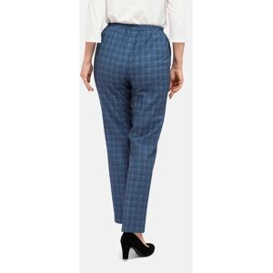 Goldner Fashion Re-fresh-ruutuhousut - blau - Gr. 48 Damen - Produkt: Hose Goldner Fashion Re-fresh-ruutuhousut - blau - Gr. 48 Damen - Produkt: Hose