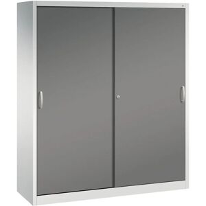 C+P ACURADO Kleiderschrank - Stahl, 8 Regale, Schloss, Hellgrau/Vulkan grau C+P ACURADO Kleiderschrank - Stahl, 8 Regale, Schloss, Hellgrau/Vulkan grau