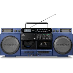Medion P66538 Bluetooth tragbares Radio - 20 W - DAB+ - Blau Medion P66538 Bluetooth tragbares Radio - 20 W - DAB+ - Blau